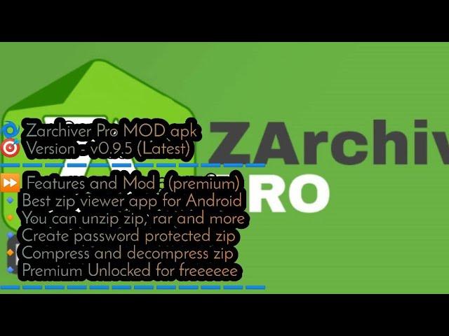 Z Archiver Pro(Pro features unlocked) Latest V0.9.5 Apk.2020