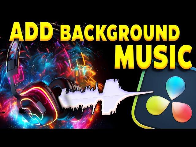 How to ADD Background MUSIC in DaVinci Resolve 18 |  CRASH COURSE  | Techniques, Tips & Tricks!