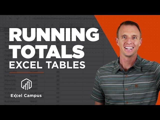 Running Totals In Excel Tables - The Efficient Way