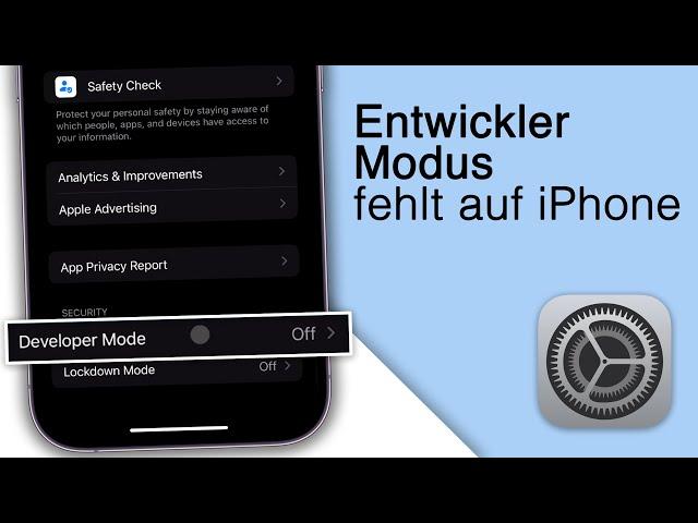 Entwicklermodus wird nicht angezeigt auf iPhone? Das kannst du tun!