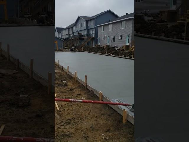 4 car garage slab. one shot pour! #construction #alberta #canada