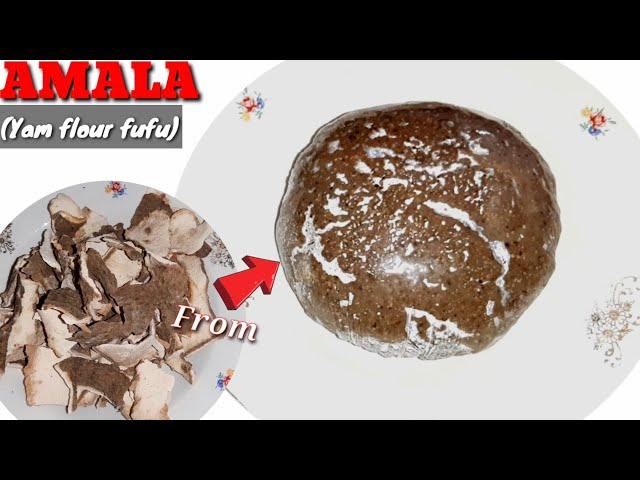 HOW TO PREPARE AMALA USING YAM| YAM FLOUR FUFU