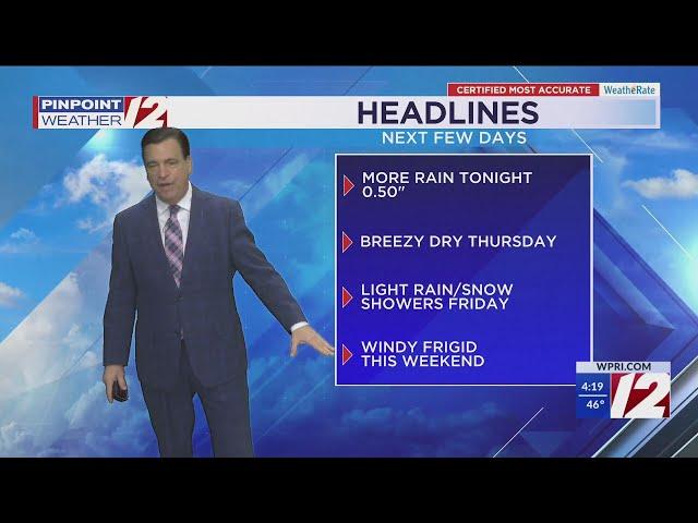 WPRI 12 Weather Now 12/18/24  More Rain Tonight, Sunny Thursday