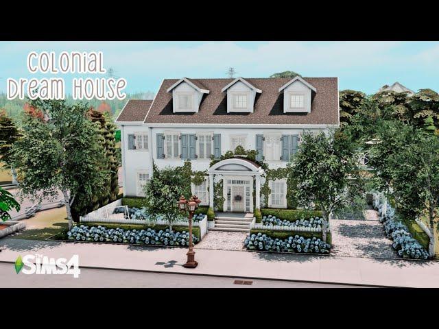 Colonial Dream House // The Sims 4 Speed Build with CC