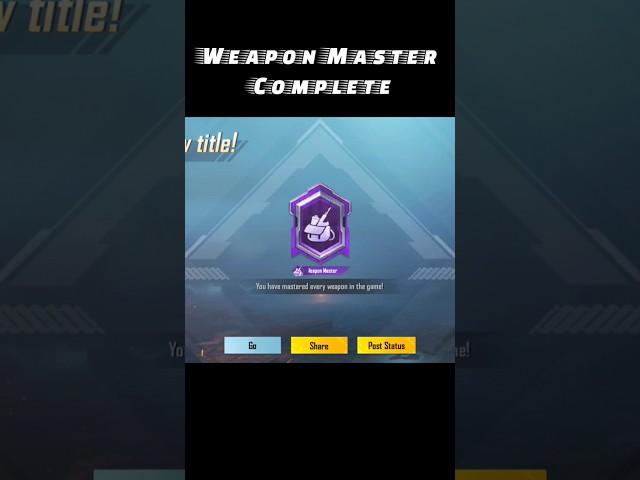 #WeaponMaster | HOW TO GET WEAPONMASTER TITLE IN PUBG MOBILE | EASIEST TRICK | #bgmi #vrialshort