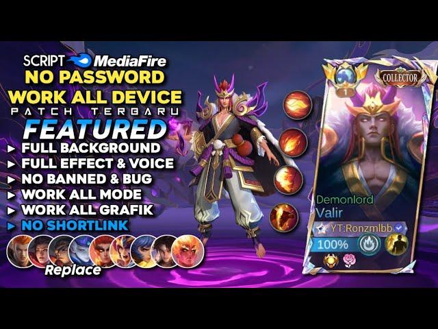 Script Skin Valir Collector Demonlord No Password | Full Effect Voice - Patch Terbaru