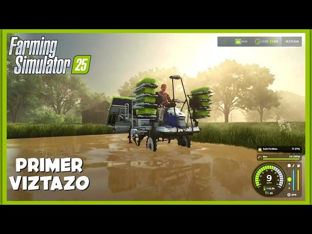 FIRST GAMEPLAY OF FARMING SIMULATOR 25 - Chinese Rice and 4k Graphics