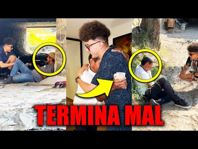 INFLUENCER REGALA $100,000 a VAGABUNDO TERMINA MAL!