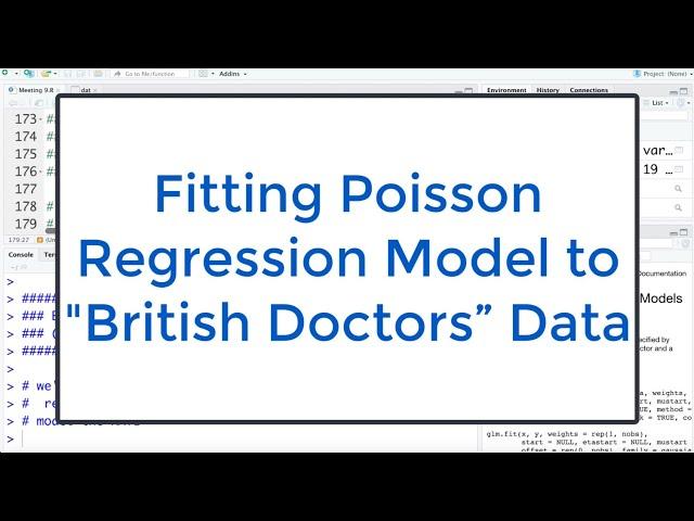 9.10 Poisson Regression in R: Fitting a Model To Rate Data (with offset) in R