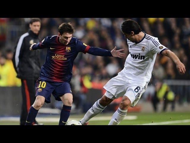 Lionel Messi dribble against Khedira