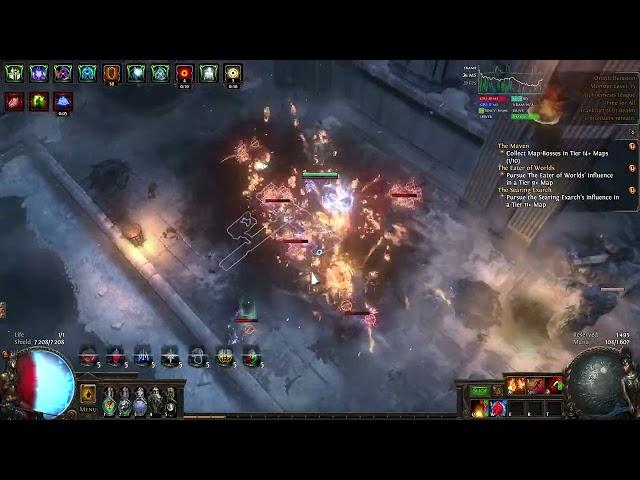 Necromancer Phantasmal Cremation / Phantasmal Unearth 120kk EHP, cant die