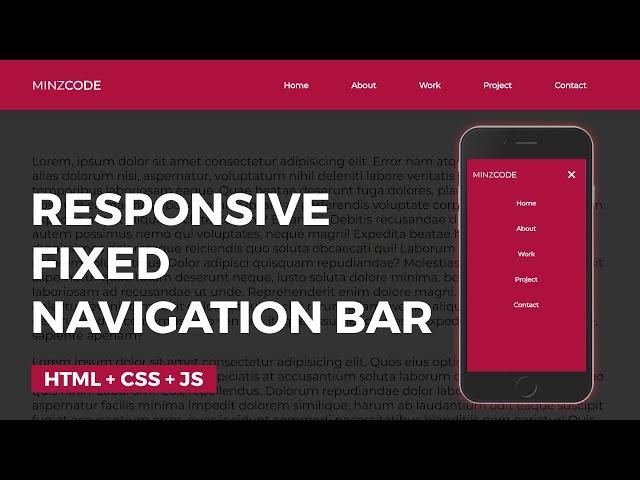 Responsive Fixed Navigation Bar