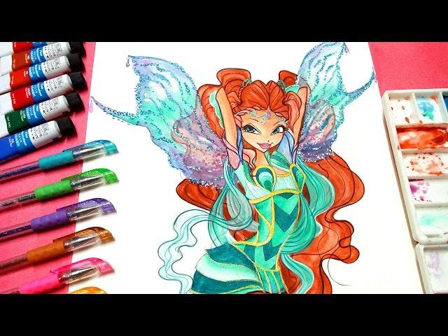 Drawing tutorial how to draw Winx Club Aisha Bloomix