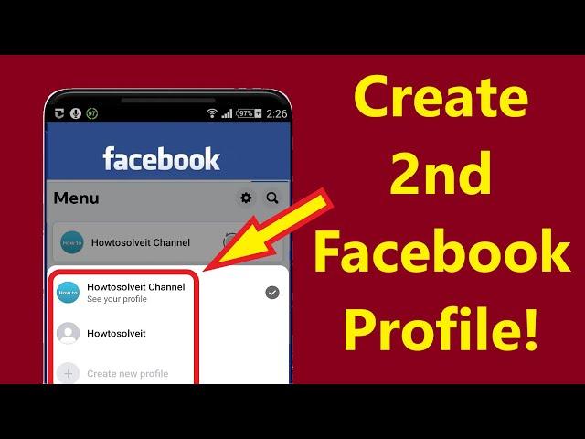 How to Create 2nd Facebook Profile with Same Email on Android Phone!! - Howtosolveit