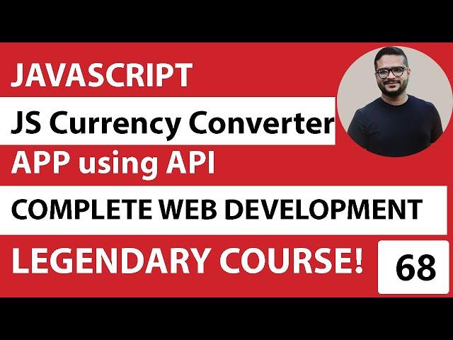 Currency Converter API Javascript - Currency Converter APP in JS using Exchange Rate API