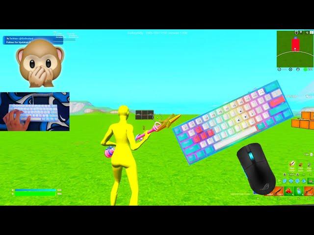 Womier WK61 ASMR  Red Switches Chill Keyboard Fortnite 3V3V3 Go Goated Gameplay 