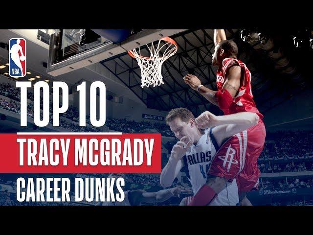 Tracy McGrady's Top 10 Career NBA Dunks!