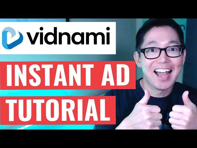 ▶️ VIDNAMI TUTORIAL | How To Create A Vidnami Instant Ad | Formerly Content Samurai