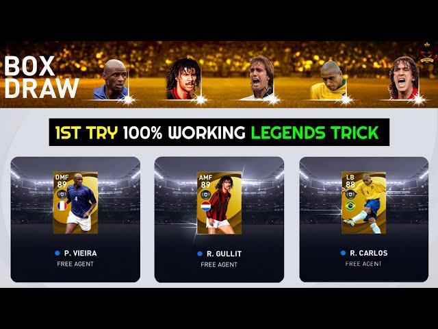 LEGEND Black Ball Trick In LEGENDS Worldwide Clubs Box Draw || Pes 2021 Mobile