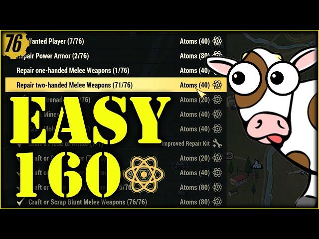 Fallout 76 - Easy Atom Farming. Do these challenges because why not!