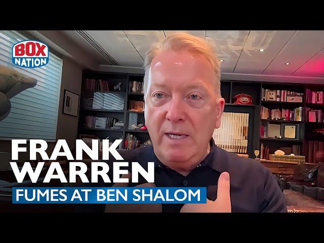 "You Are F****** Pathetic!" - Frank Warren FURIOUS REPLY To Ben Shalom