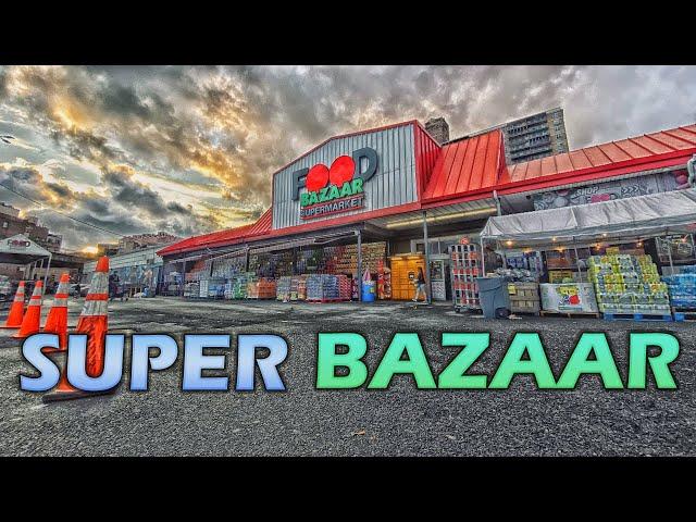 NYC Best SuperMarket Tours 2023: Food Bazaar Supermarket (Bushwick Brooklyn) 4K