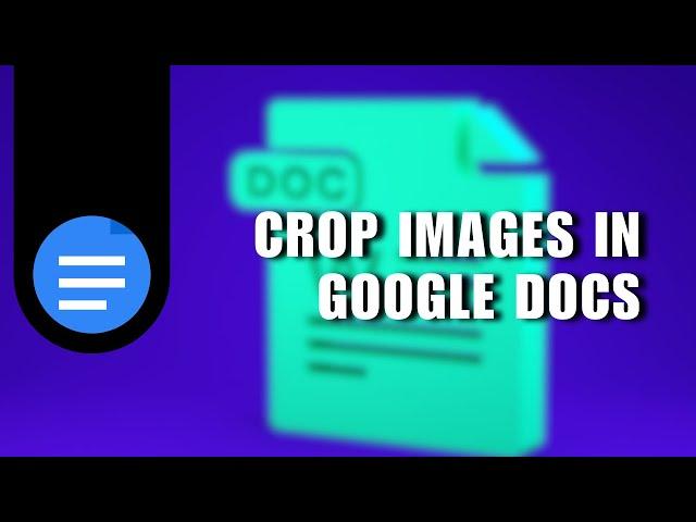 ️ INSIGHTS: How to crop images in google docs document | 2024