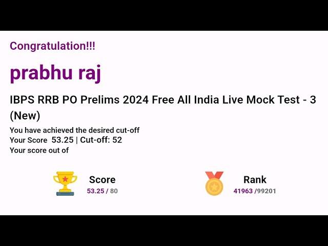 RRB PO Guidely All India Live MOCK TEST - 3  Result | Same mistake again #rrbpolivetest #rrbpo