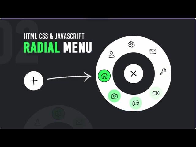 Building an Animated Circular Navigation Menu in HTML & CSS .#webdevelopment #javascript #html #css