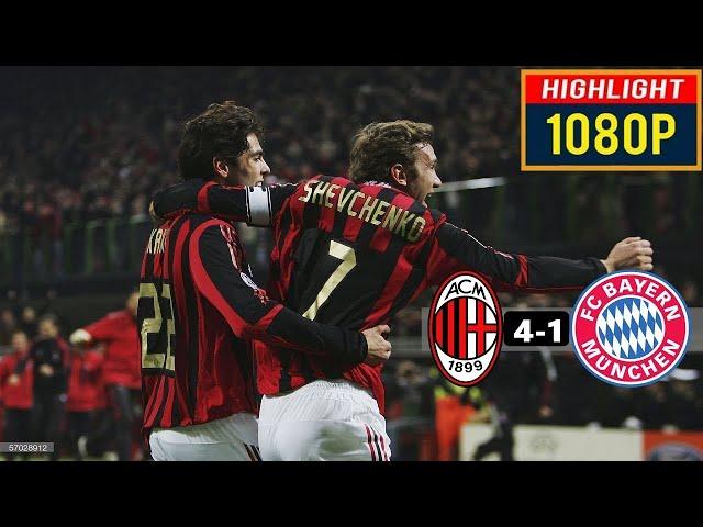 AC MIlan v Bayern Munchen 4-1: #UCL 2005-06 1/8 final - Spanish Commentary - HD