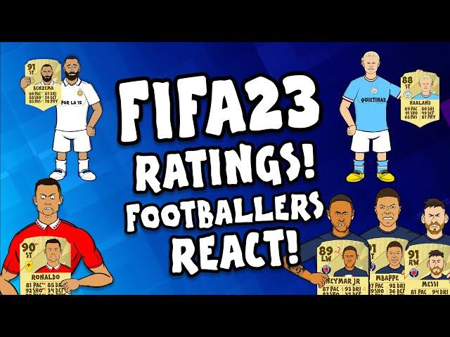 FIFA 23 RATINGS - FOOTBALLERS REACT (Feat Benzema Ronaldo Messi Neymar & More)