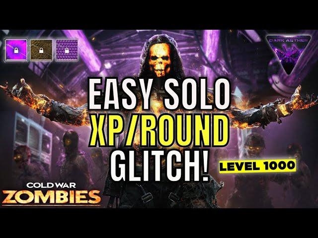 FAST EASY SOLO UNLIMITED XP/ROUND GLITCH! Level Up Fast In Cold War Zombies!