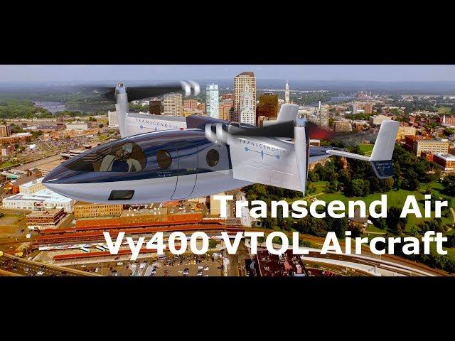 Transcend Air Vy 400 Tiltwing VTOL Aircraft City to City Flights