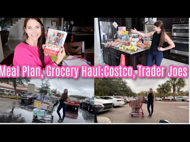 Meal Plan, Grocery Haul & Food! Costco & Trader Joes shopping & Haul!