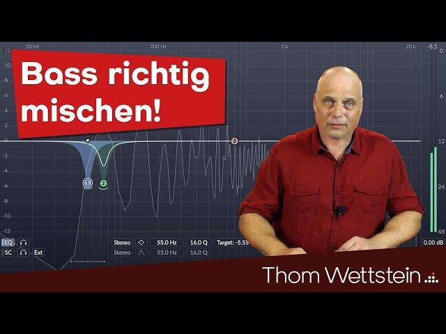 Bass richtig mischen. Wie du einen konstanten Bass in deinem Mastering hinkriegst!