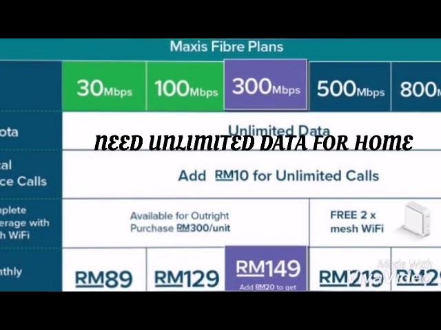 Maxis Postpaid Unlimited