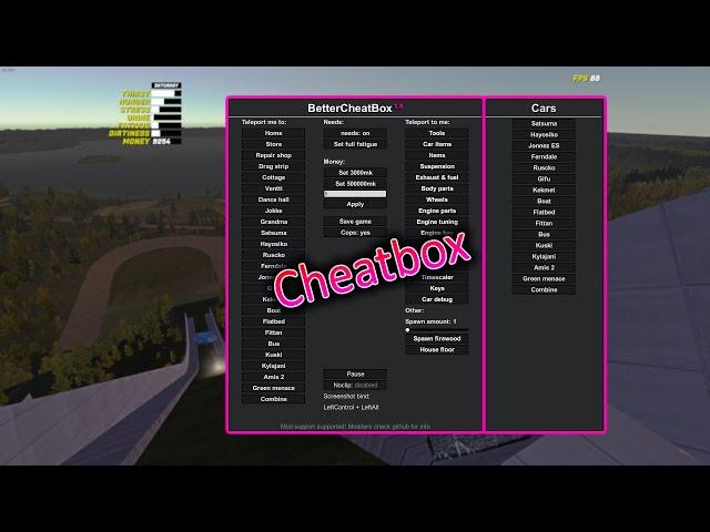 CheatBox My Summer Car | HOW TO INSTALL | Cheats | Mods