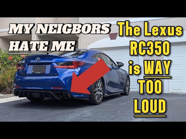 Lexus RC 350 Exhaust Sound Crazy during POV Drive