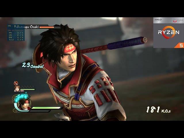 SAMURAI WARRIORS 4 (RPCS 3) - Ryzen 5 3500U Vega 8 - PC Gameplay Test