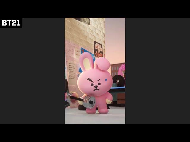 [BT21] COOKY's workout #shorts