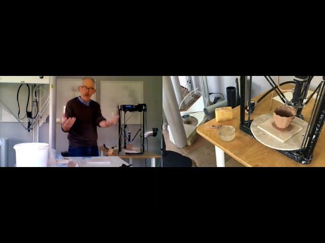 Remote Clay 3D Printing Demonstration