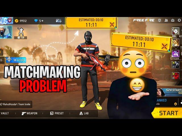 Free Fire Game Not Starting Problem  Matchmaking Problem In Free Fire  Free Fire Id Blacklist