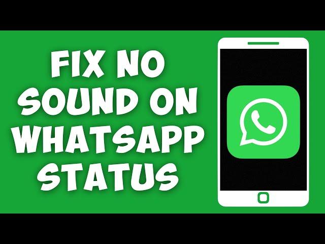 How To Fix No Sound on WhatsApp Status iPhone | iPhone Whatsapp Status Sound Fix