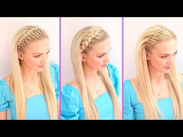 3 Quick Headband Braids!