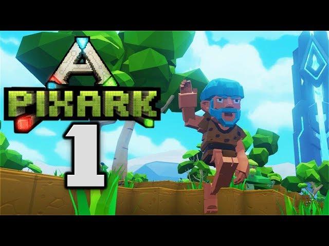 EPIC BEGINNINGS! - Let's Play PixARK Gameplay Part 1 (Ark Survival Evolved Meets Minecraft)