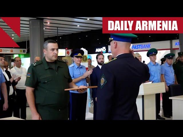 Russian border guards leave Armenia’s international airport