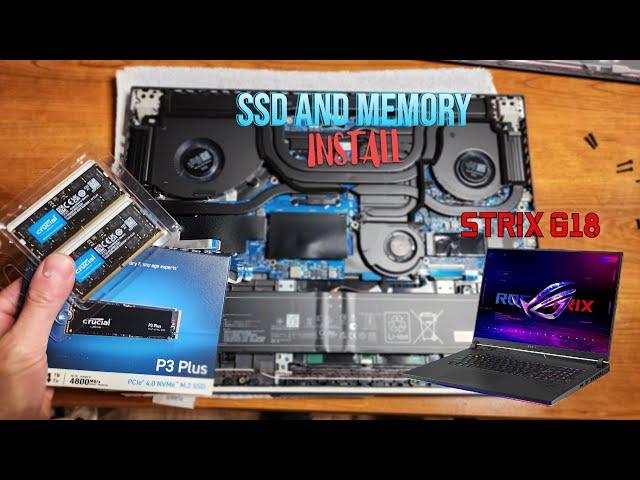 Asus Strix G18 Memory and SSD Upgrade| step-by-step 32gb of ram and 4TB SSD upgrade