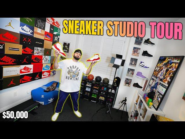 INSIDE MY SNEAKER STUDIO ROOM TOUR!! *MUST WATCH*