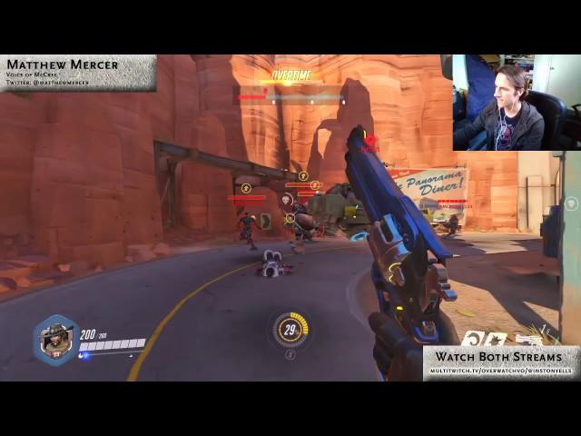 Mccree's voice actor plays Overwatch.