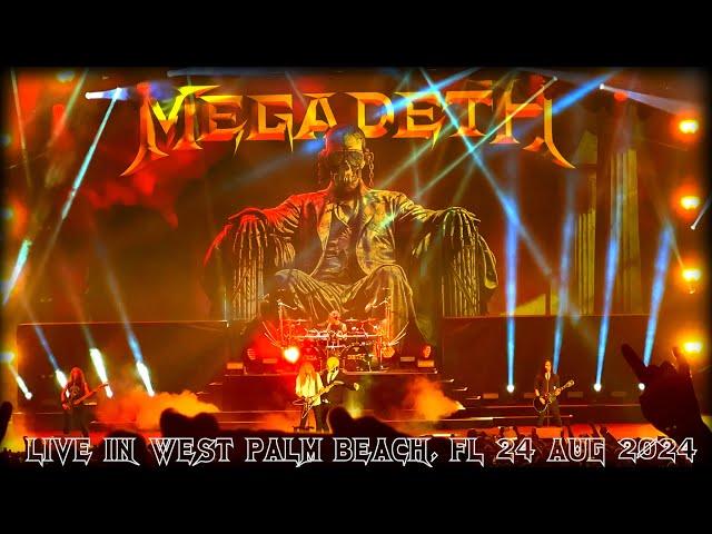 MEGADETH - Full HD Concert Live @ iTHINK Financial Amphitheatre, West Palm Beach, FL, AUG 24 2024